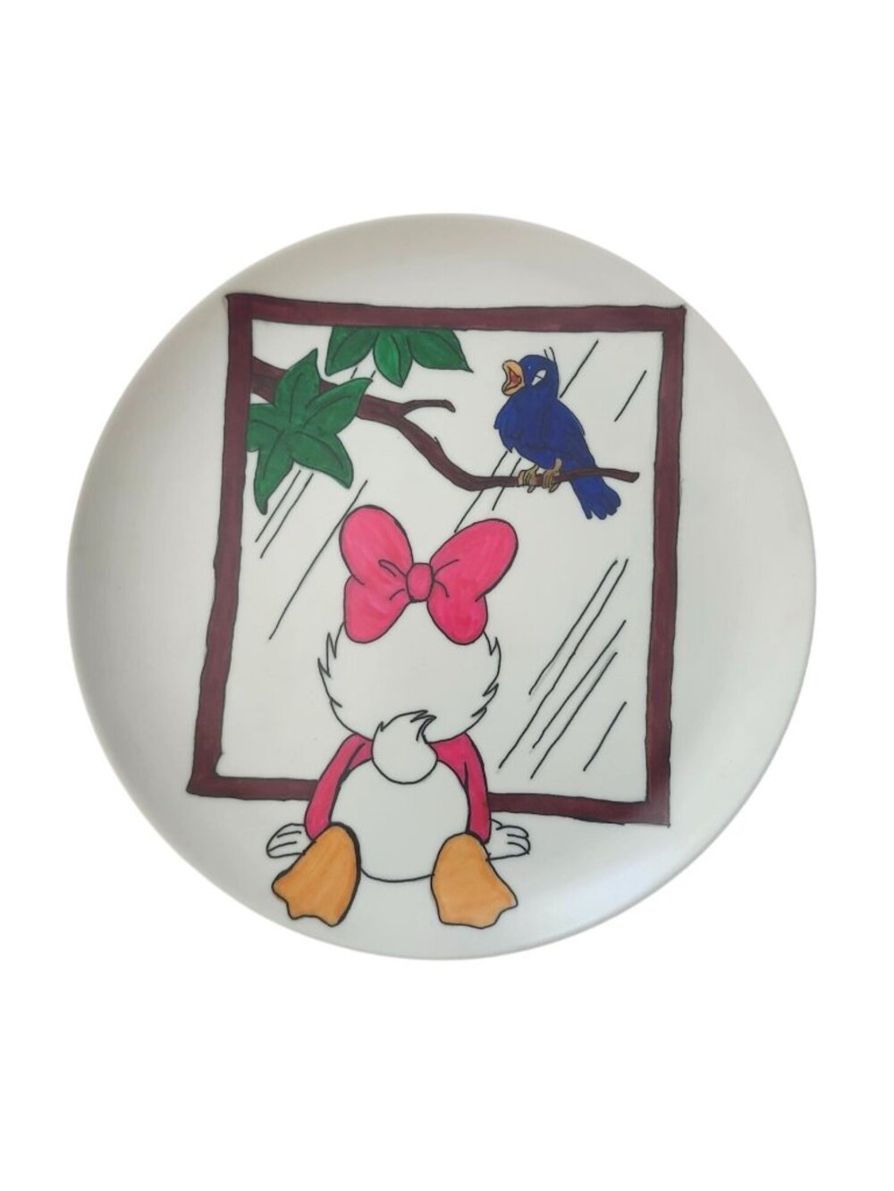 Texas Ware Baby Daisy Plate 1980s Cartoon Design Collectible Art